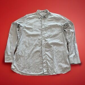 Ted Baker London Mens Geometric Dress Shirt Sz 5 = XXL - 100% Cotton Slim Fit